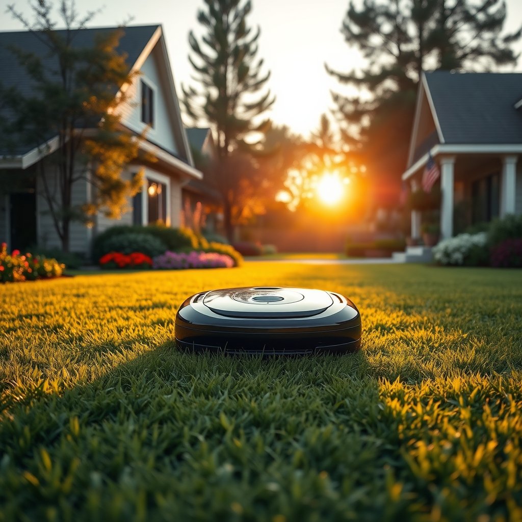 wire-free robotic lawn mower - Illustration 1